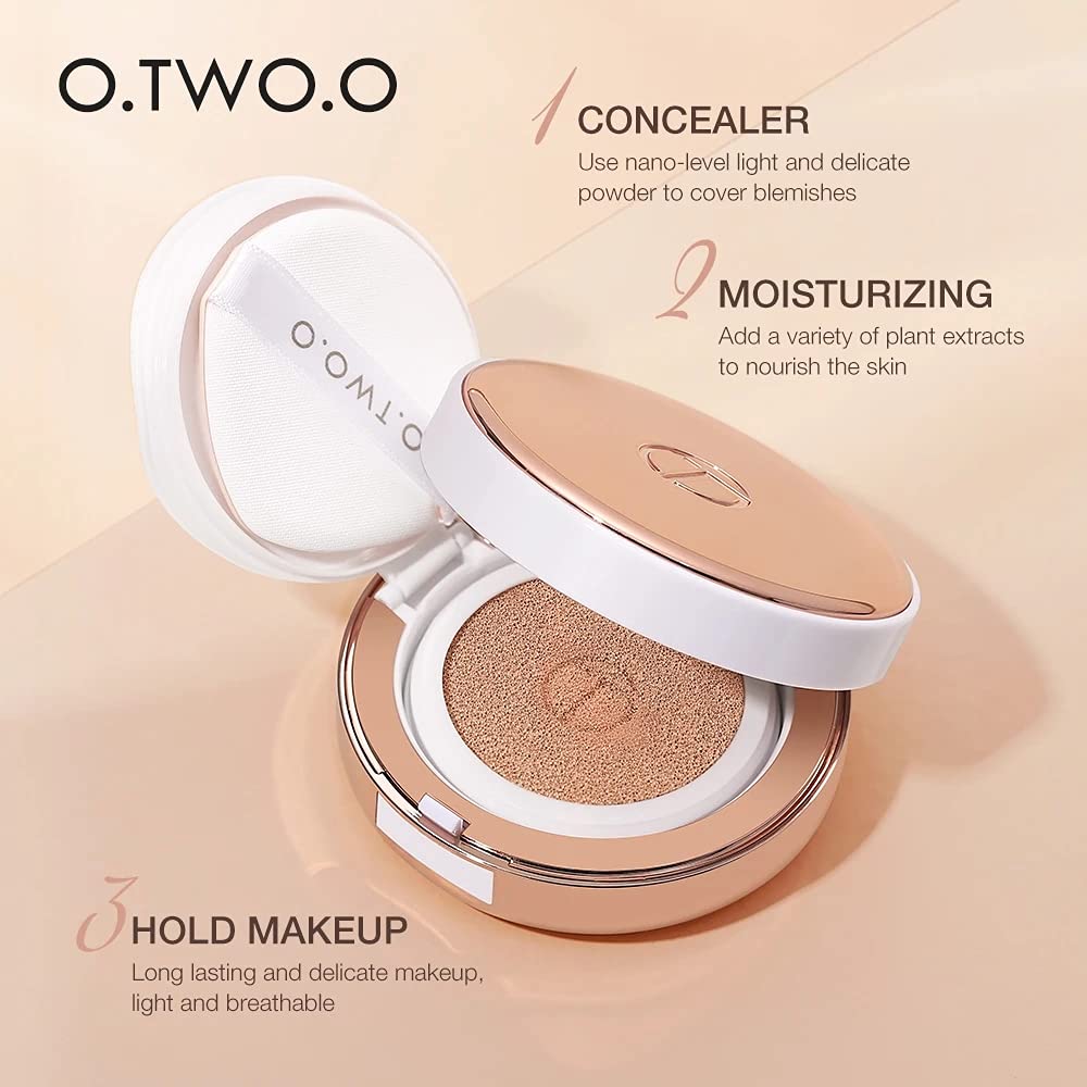 **Air Cushion BB Cream CC Cream - Moisturizing Concealer & Bright Makeup Base - Long-Lasting Foundation with Puff (Shade 01) - Perfect for Daily Wear & Flawless Coverage**