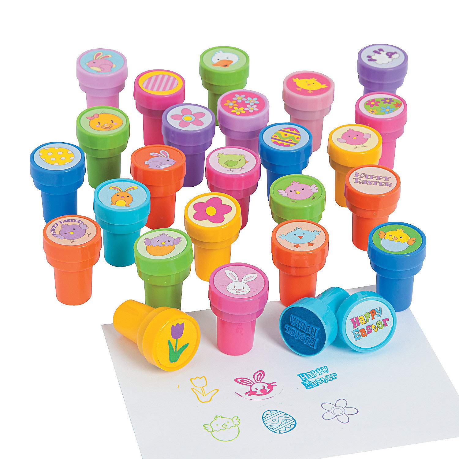 50-Piece Easter Stampers Set for Kids - Spring Craft Activities, DIY Scrapbooking & Holiday Card Making