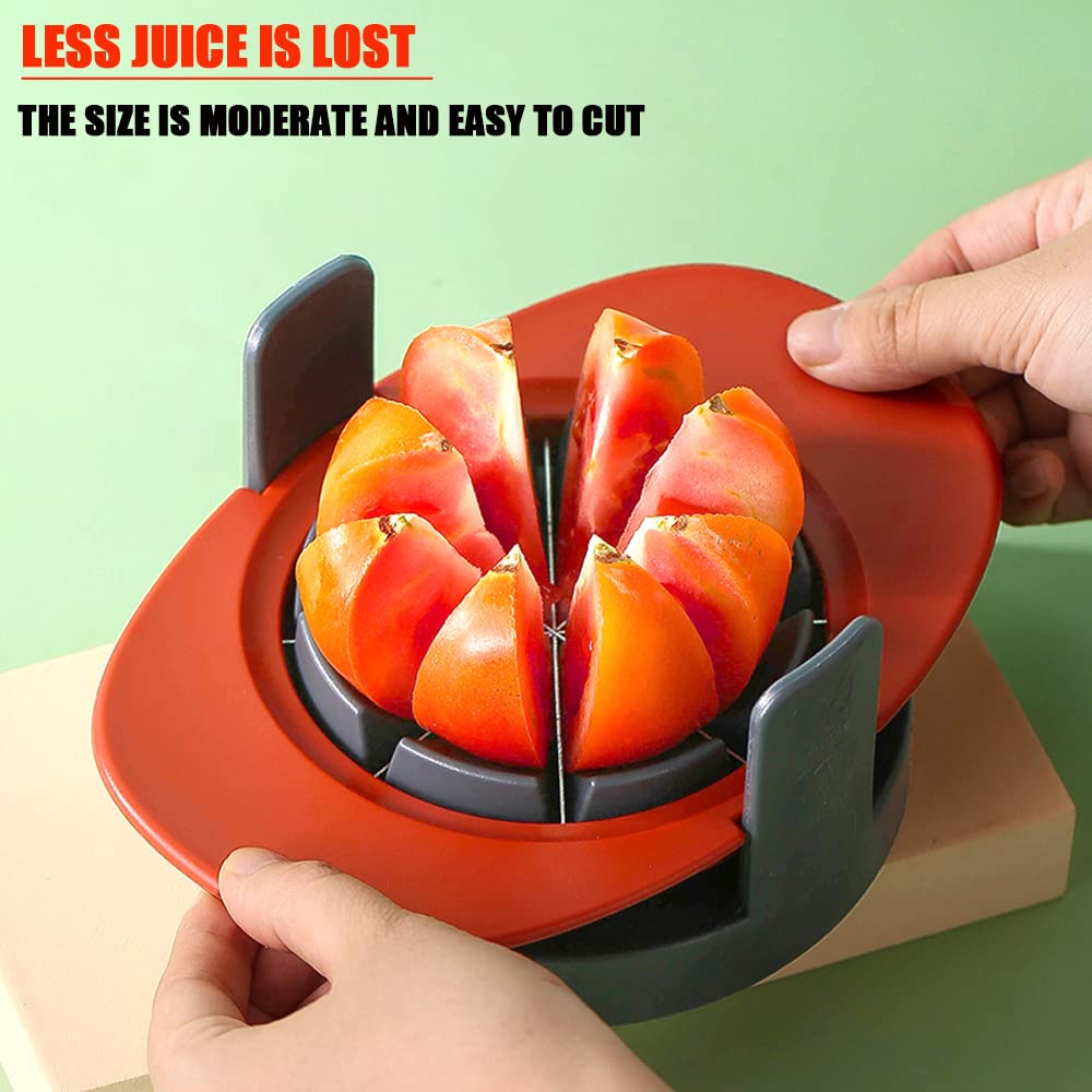 4-in-1 Fruit & Vegetable Cutter - Mango Corer Slicer, Apple Corer, Tomato Wedger with Bonus Knife | Easy Kitchen Tool for Smoothies, Salads & Meal Prep | Perfect for Home Chefs & Healthy Eating