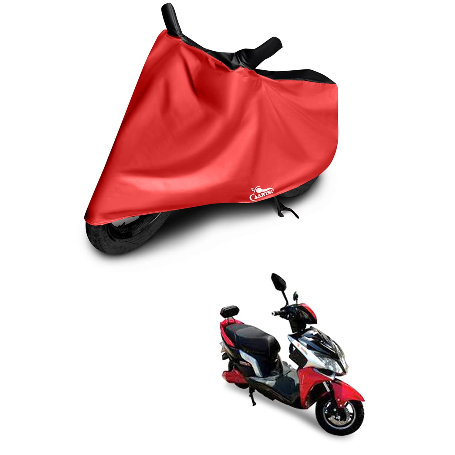 Komaki X2 Vogue 2022 Motorcycle Body Cover (BS-2,3,4,6) - UV Protection & Dustproof Full Cover in Stripe Black - Perfect for Outdoor Parking & Long-Term Storage
