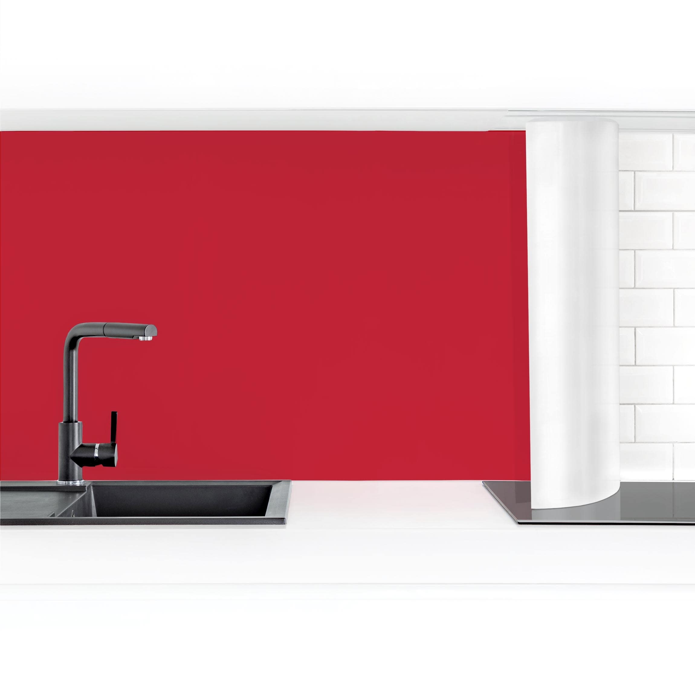 Self-Adhesive Splashback - Cerise, 19.7''x98.4'', Matte Finish - Perfect for Kitchen Backsplash, Bathroom Walls & DIY Home Decor Projects
