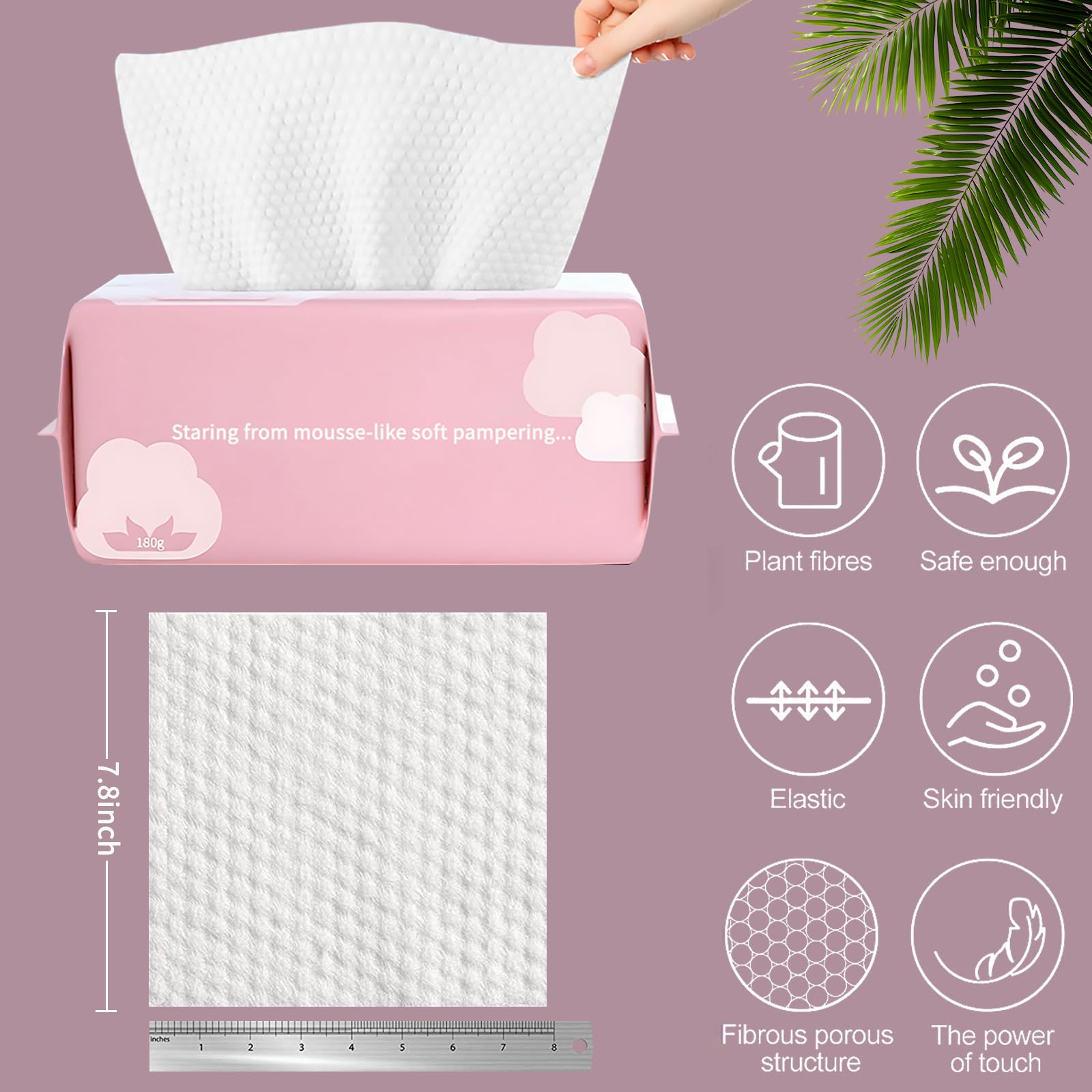 **Soft Disposable Cotton Face Towels - 400 Count Gentle Facial Wipes for Cleansing, Skincare & Makeup Removal | Reusable Dry & Wet Towelettes for Daily Face Wash, Spa & Travel**