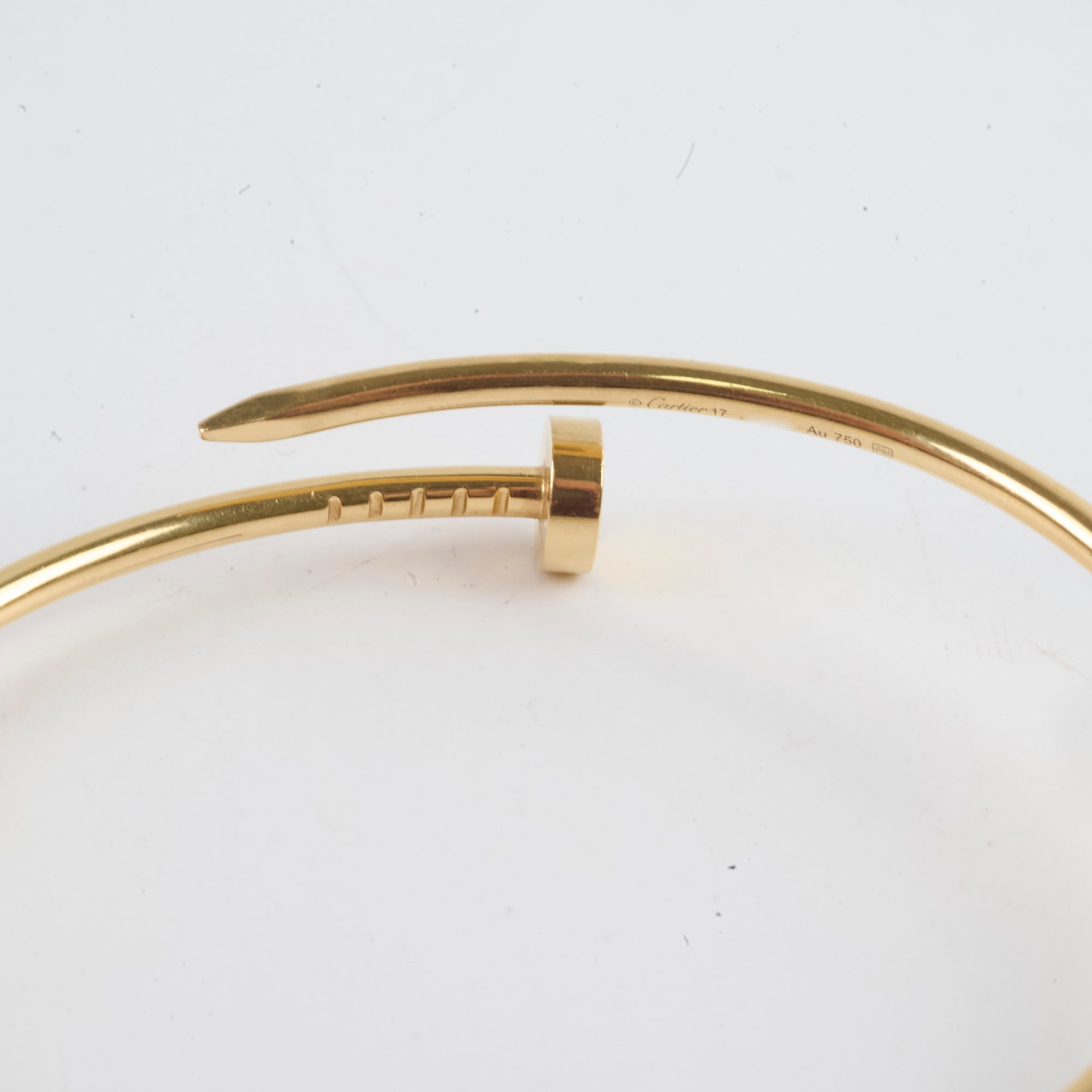 Cartier Small Model Juc Bracelet 17 Size in 18K Yellow Gold - Elegant Luxury Jewelry for Women, Perfect for Weddings, Anniversaries & Special Occasions