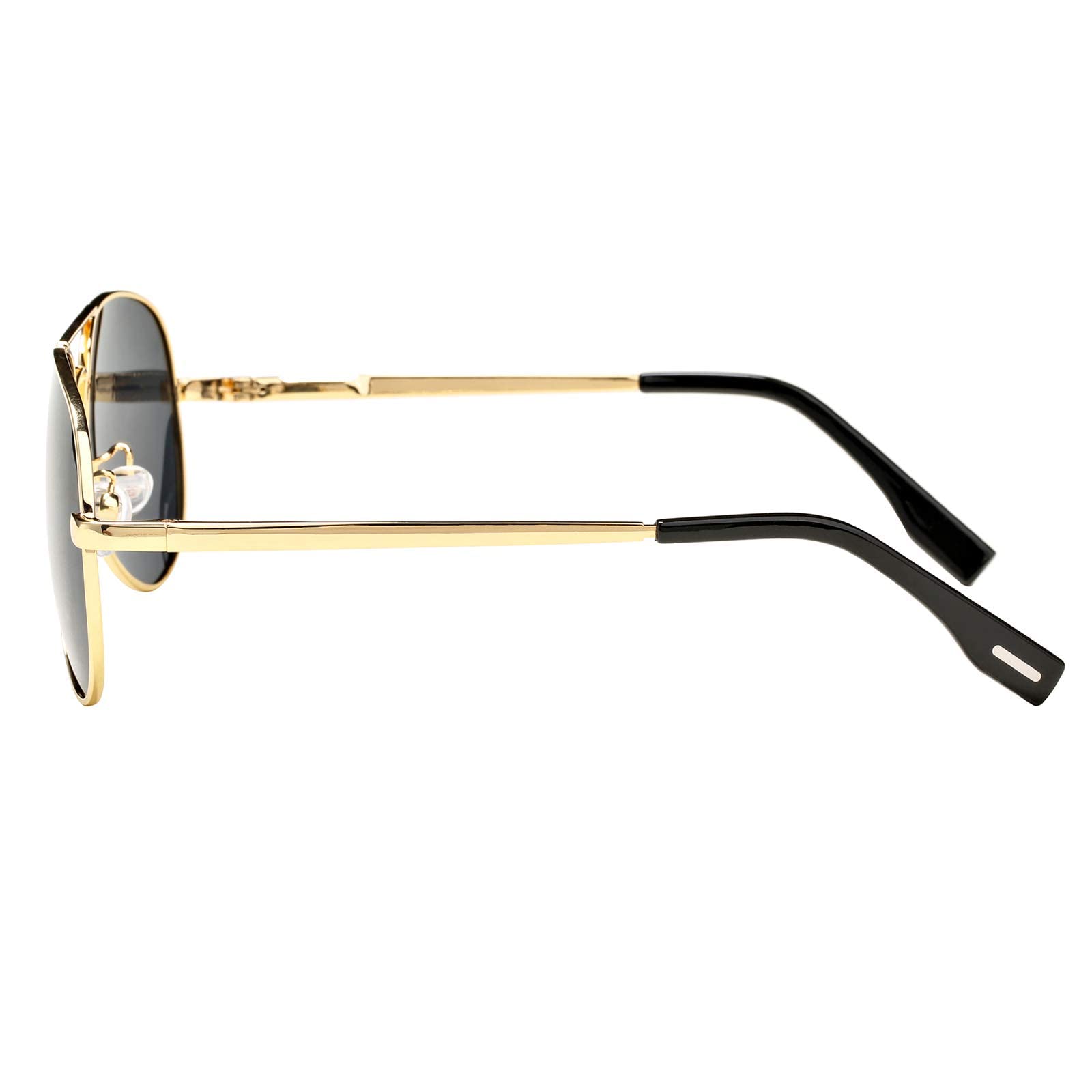 Polarized Aviator Sunglasses for Men & Women - 100% UV Protection Classic Pilot Shades with Spring Hinge - Perfect for Driving, Outdoor Sports & Fashion Accessories