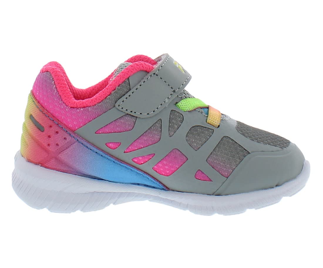 Fila Superstride 2 Strap Baby Girls Shoes Size 9 - Light Grey Walking Shoes for Toddlers, Comfortable & Stylish First Walkers for Outdoor Play & Daily Wear