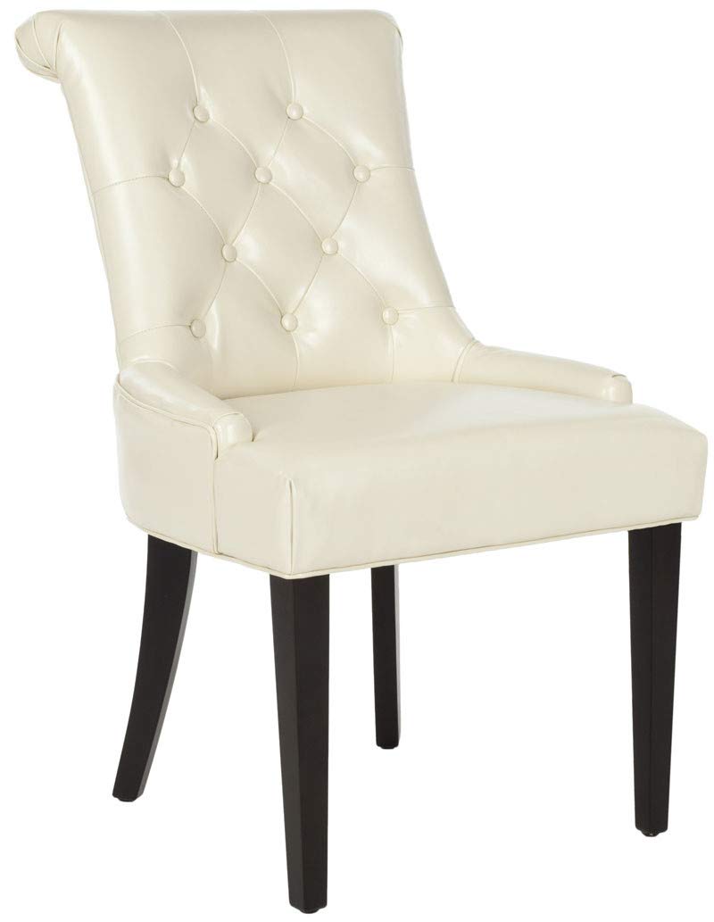 Safavieh Mercer Collection Bowie Dining Chairs - Light Blue Upholstered Side Chairs, Set of 2 for Kitchen, Dining Room & Breakfast Nook