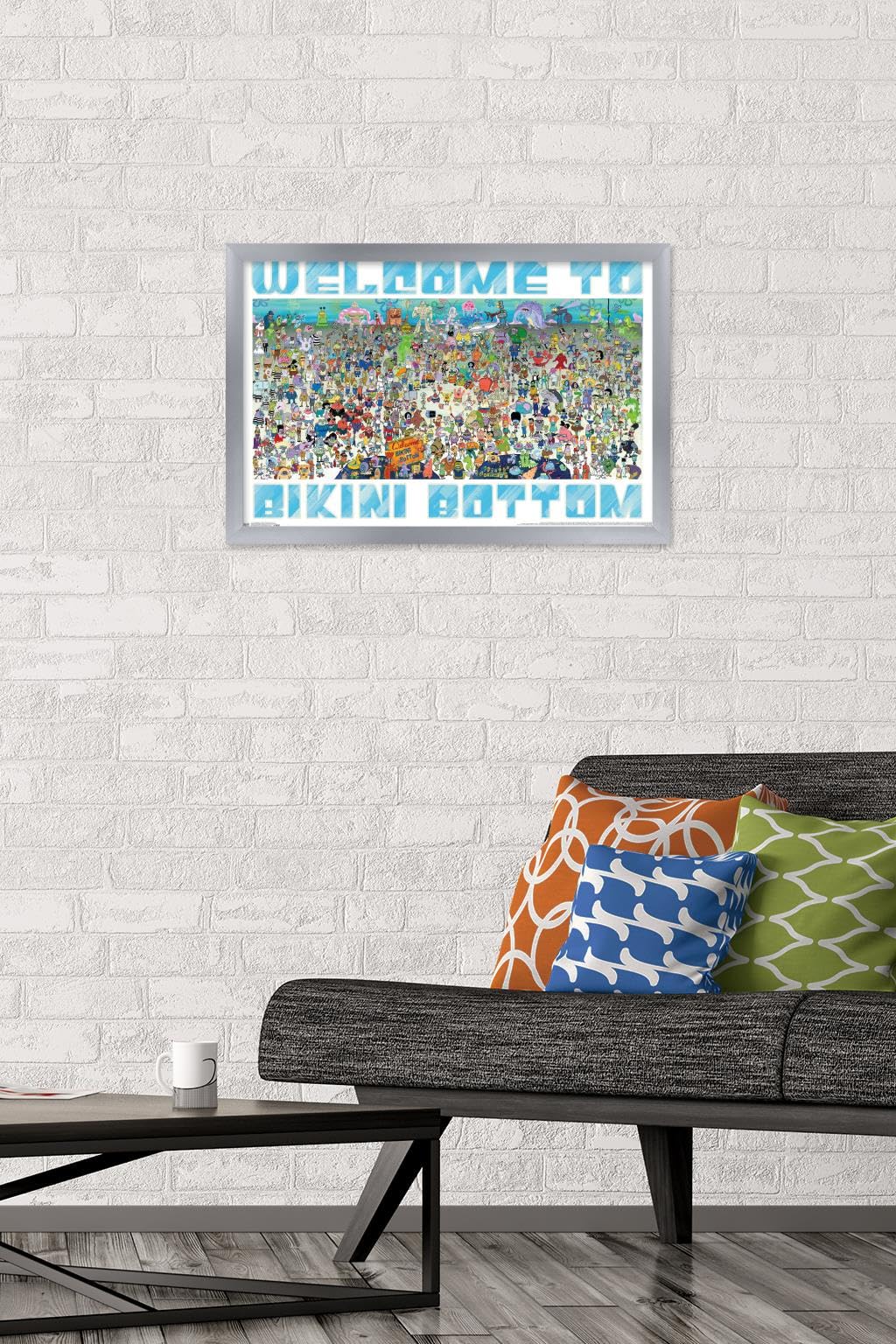 Trends International Nickelodeon SpongeBob SquarePants - Every Character Ever 19 Wall Poster, 14.725