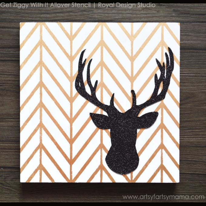 Ziggy Wall Stencil - Reusable DIY Home Decor Template for Creative Painting & Wall Art - Perfect for Bedrooms, Living Rooms & Kids' Rooms
