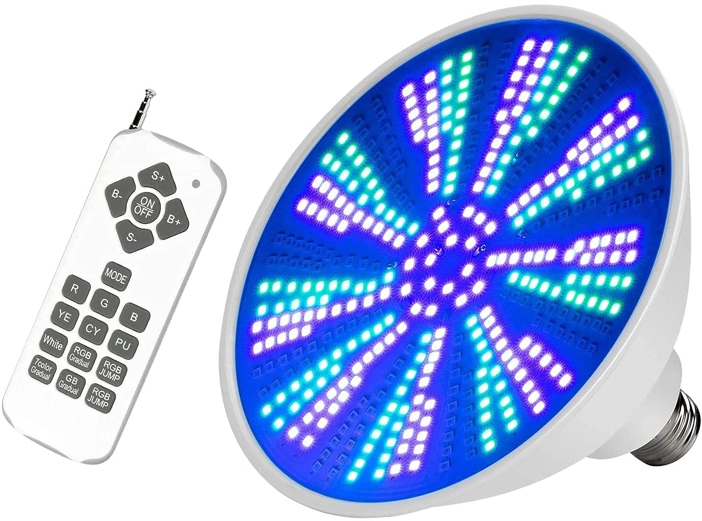 Juyace RGB LED Pool Lights for Inground Pools - 12V 40W Color Changing Underwater Lights with E26 Base | Perfect for Swimming Pool Parties, Nighttime Illumination & Backyard Decor