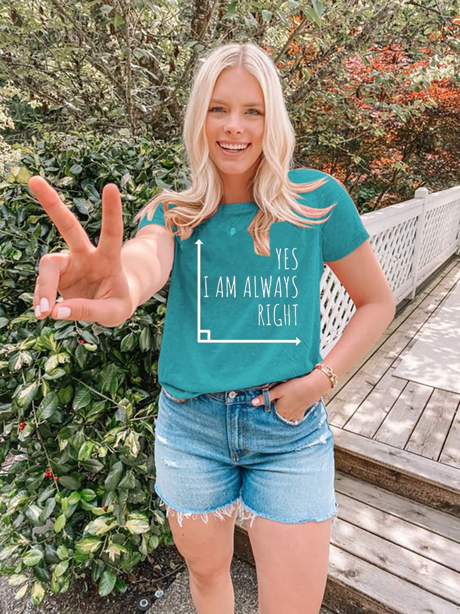 Math Teacher Shirt for Women - Funny Back to School Mathematics Graphic Tee - Inspirational Teacher Gift with Letter Print - Perfect for Classroom, Teacher Appreciation Week & Educator Events