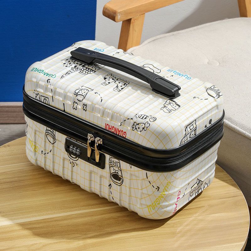Large 18 Inch Graffiti Makeup Bag for Women - Waterproof Cosmetic Organizer with Multiple Pockets - Perfect for Travel, Gym & Daily Use