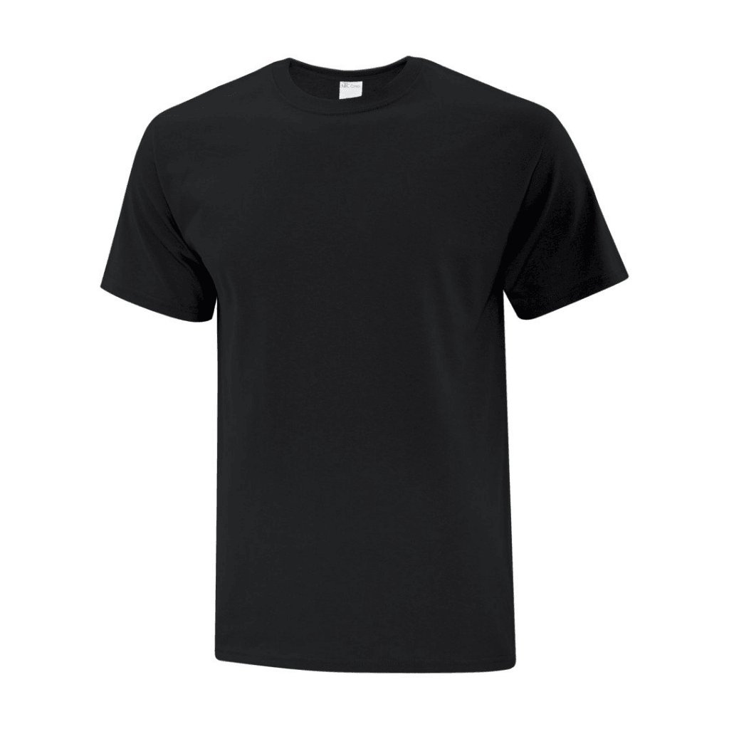 Sanmar Premium Black Heather T-Shirt - Soft Cotton Crew Neck Tee for Men & Women - Casual Wear, Gym, Layering & Everyday Comfort