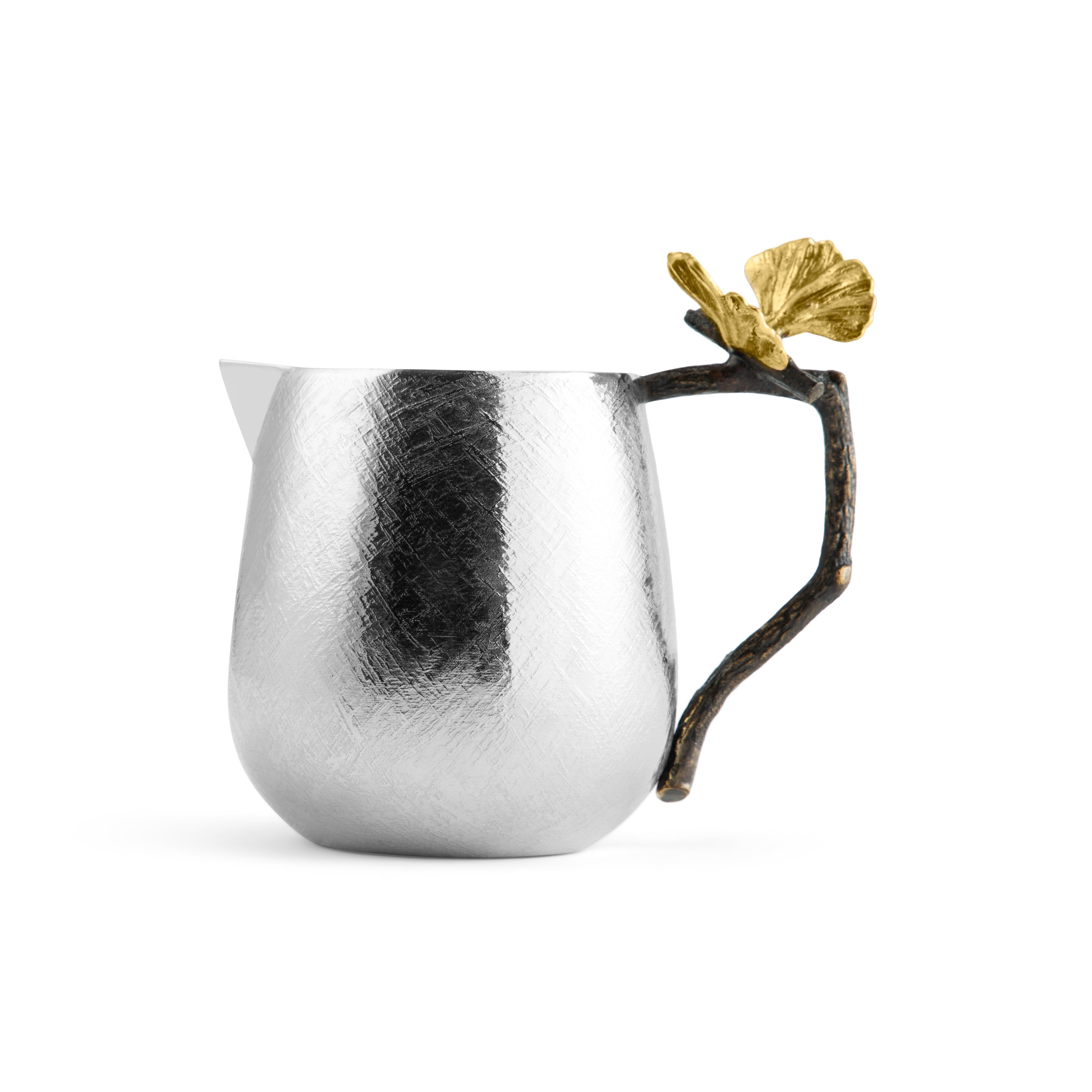 Butterfly Ginkgo Milk Creamer - Elegant Coffee & Tea Accessory for Home, Office, and Cafe Use