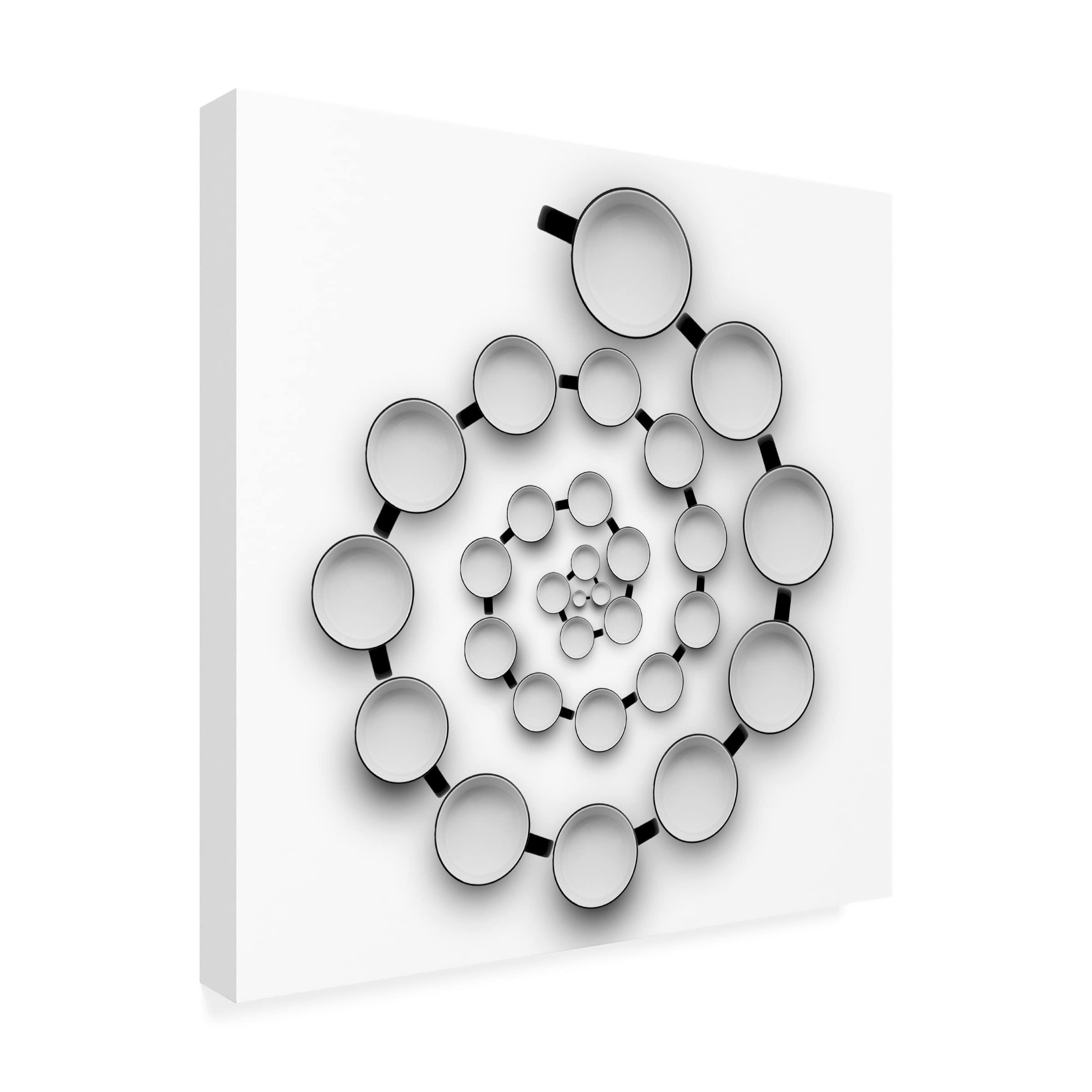 Trademark Fine Art 'Helix' Canvas Wall Art by Wieteke De Kogel - Modern Abstract Painting for Living Room, Bedroom & Office Decor