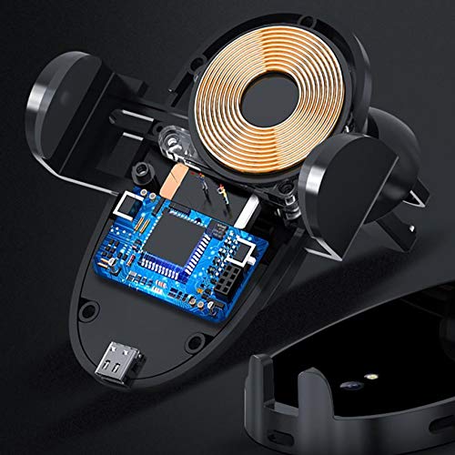 BoxWave Wireless Car Charger & Air Vent Mount for Blackview BV9900 Pro - Qi Fast Charging Auto Holder | Perfect for Commuting, Road Trips & GPS Navigation