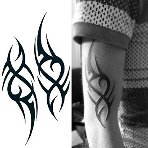 2 Pack Large Temporary Tattoos for Men - 8.27