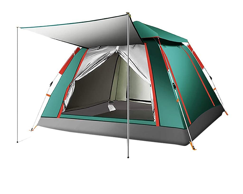 ROM Automatic Camping Tent - 2/3/4 Person Waterproof Outdoor Privacy Tent for Hiking, Backpacking & Family Adventures - Perfect for Rainy Weather & Wild Camping