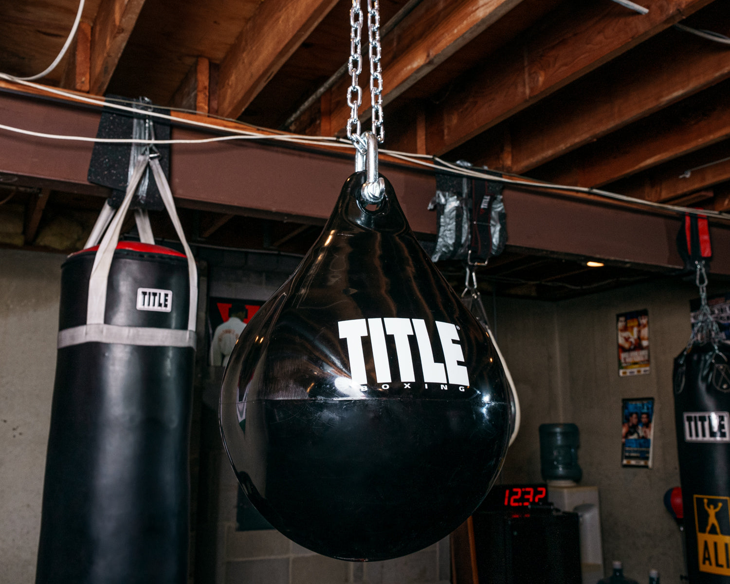 TITLE Boxing Aqua Training Punching Bag - Water-Filled Heavy Bag for Boxing, MMA & Fitness - Perfect for Home Gym, Cardio Workouts & Martial Arts Training