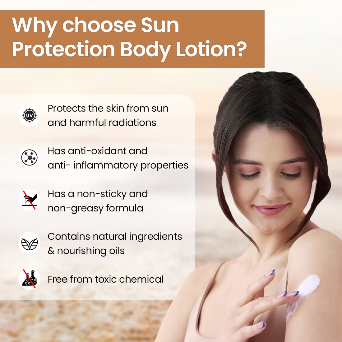 TNW - The Natural Wash SPF 30 Sun Protection Body Lotion with Sandalwood & Honey | 100ml | Moisturizing & UV Protection for Outdoor Activities, Beach & Daily Use