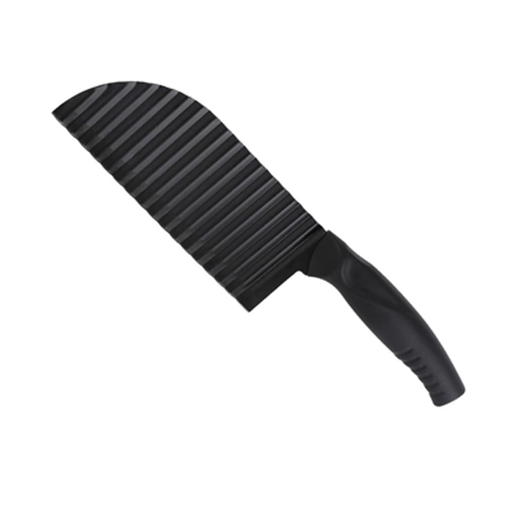 Stainless Steel French Fry Cutter - Wave & Corrugated Potato Slicer with Wolf Tooth Design for Perfect Homemade Fries, Chips & Veggie Cutting - Ideal for Kitchen, Restaurants & Fast Food Prep (Color: A)