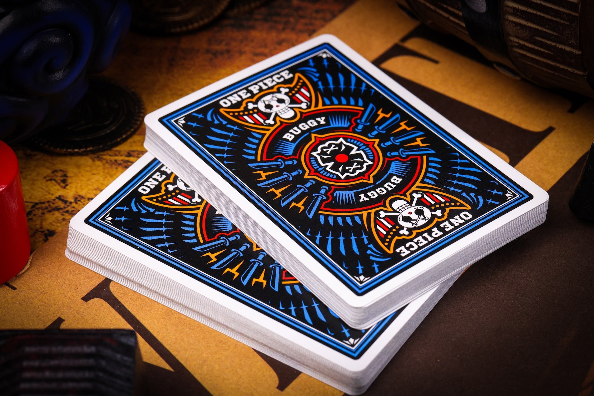 One Piece Playing Cards - Buggy the Clown Anime Deck | Official Licensed Collectible Card Game for Fans | Perfect for Game Nights, Cosplay Events & Anime Conventions