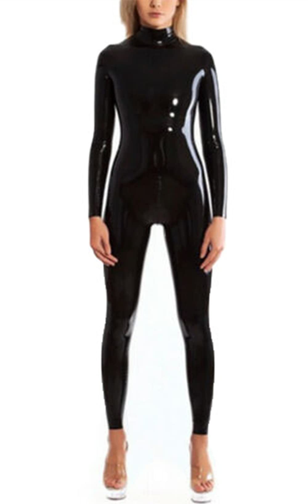 Latex Rubber Catsuit - Skinny Bikini Bodysuit with Back Zipper | Handmade Fetish Fashion for Clubwear & Halloween Costumes | Perfect for Cosplay, BDSM, and Nightclub Outfits