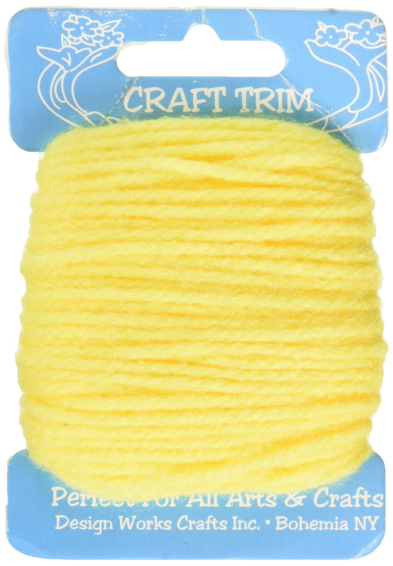 Design Works Crafts 10006 Premium Yellow Yarn Card - Perfect for Knitting, Crocheting, DIY Crafts and Gift Wrapping | Soft, Durable & Vibrant Color