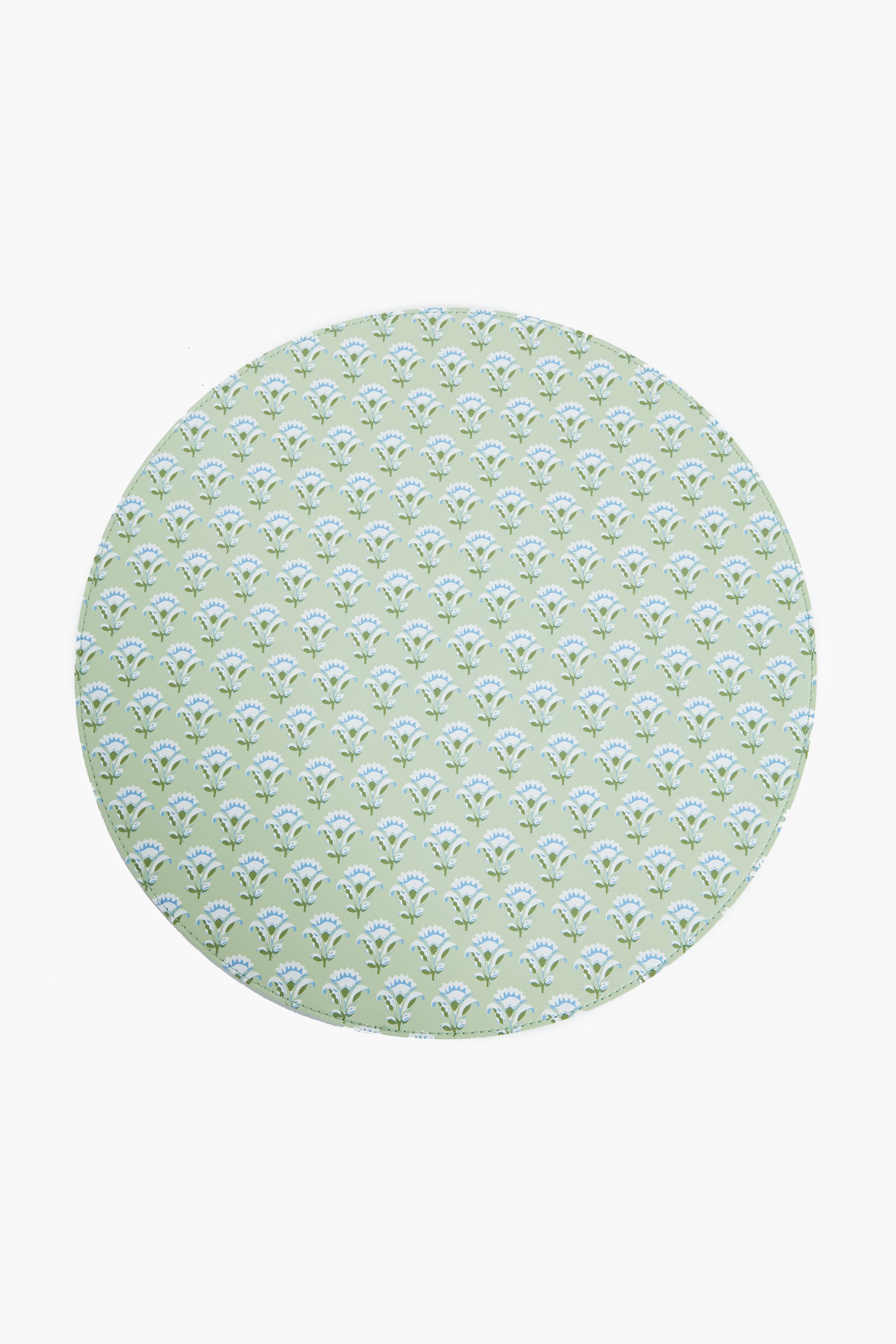Botanic Reversible Wipeable Placemats Set of 4 - Waterproof Table Mats for Dining, Kitchen & Outdoor Use - Floral Design Home Decor