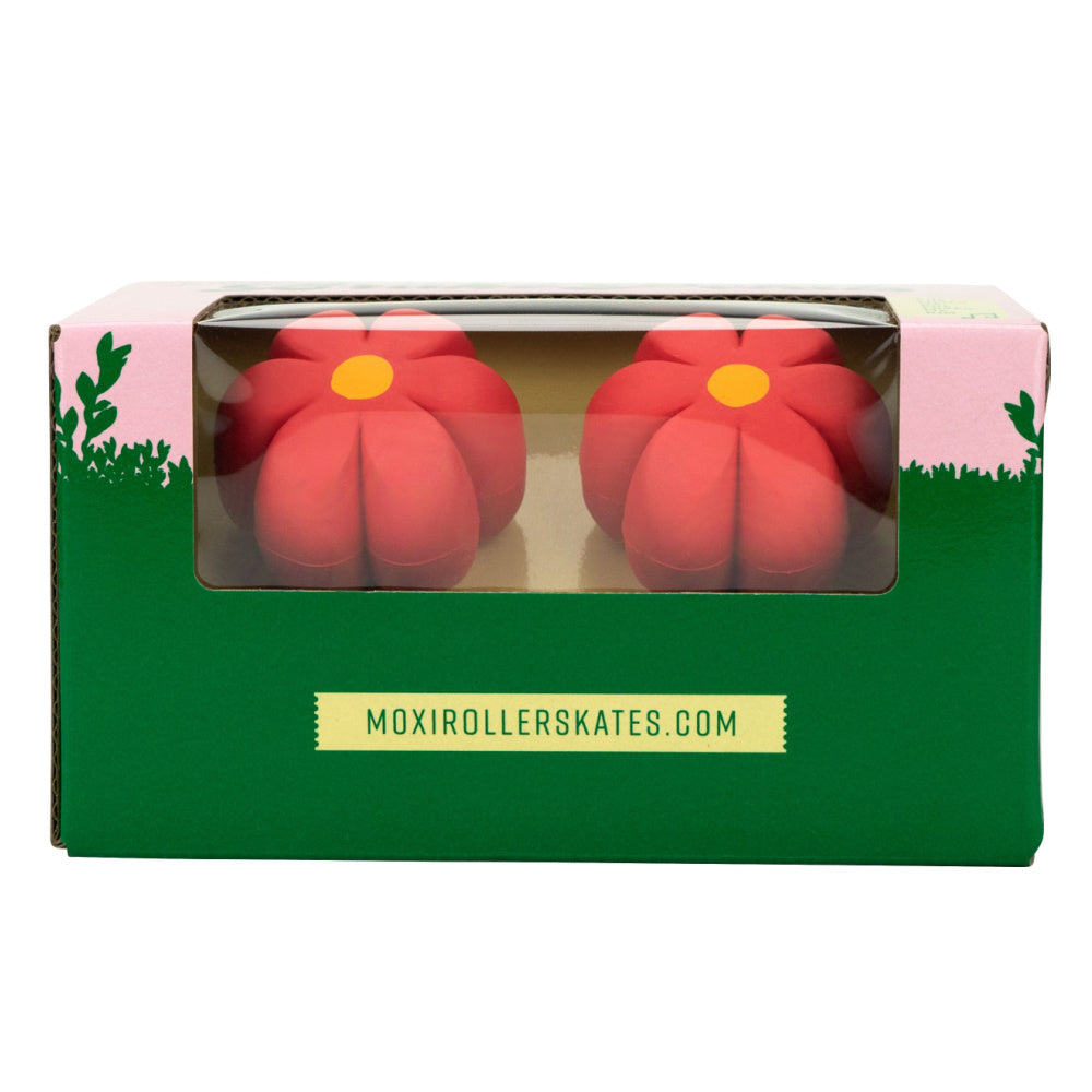 Moxi Petal Toe Stops for Roller Skates - Cushioned Rubber Stoppers for Derby, Artistic & Outdoor Skating - Perfect for Beginners & Advanced Skaters