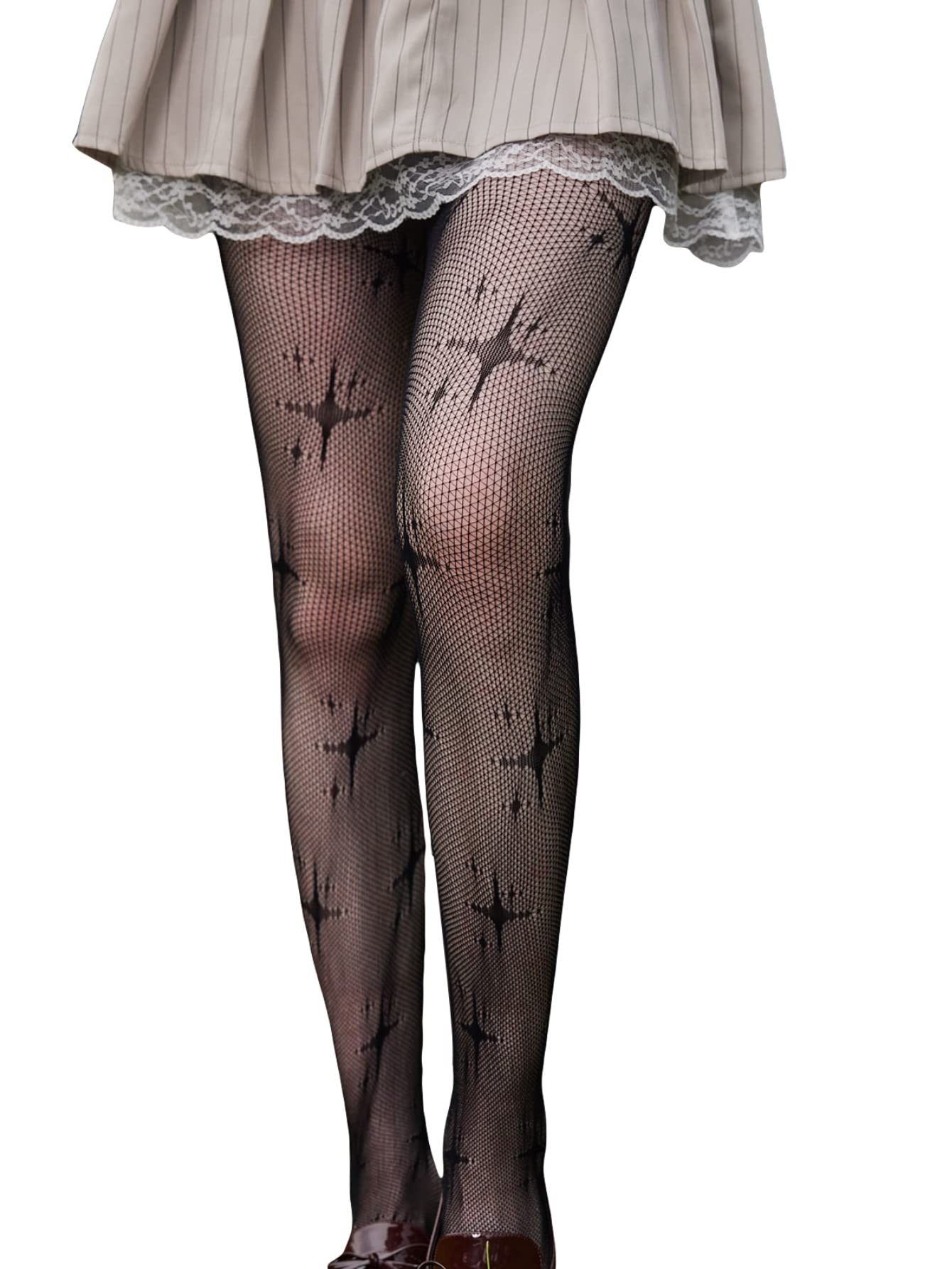 Verdusa Women's Fishnet Stockings - High Waist Tights Pantyhose for Sexy Lingerie, Cosplay & Night Out | Stretchy Comfort & Fashionable Style