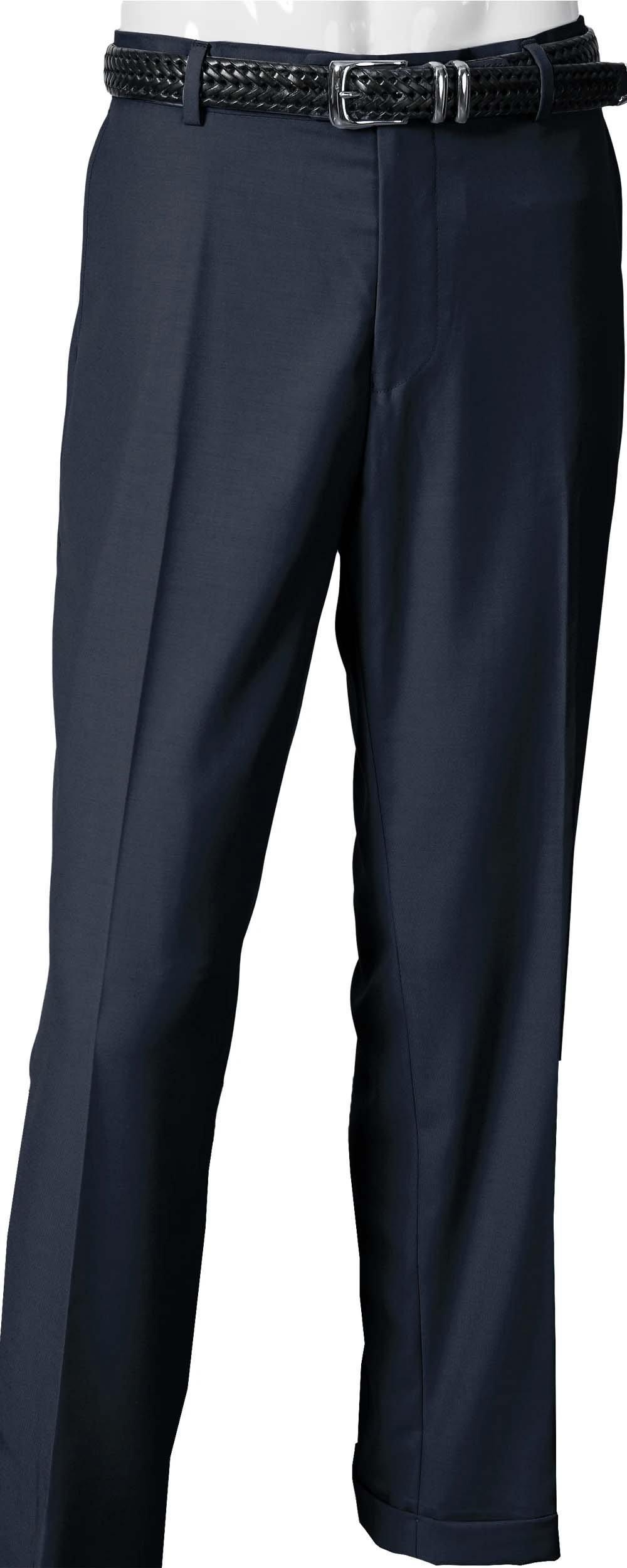 Navy Ultra Slim Fit Pants for Men - Stretch Comfortable Office & Travel Trousers - Business Casual & Formal Wear