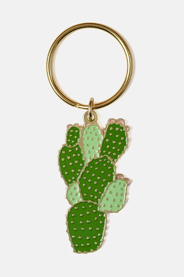 Cactus Keychain - Unique Succulent Keyring for Women & Men, Durable & Stylish Accessory for Backpacks, Bags, and Keys - Perfect Gift for Plant Lovers