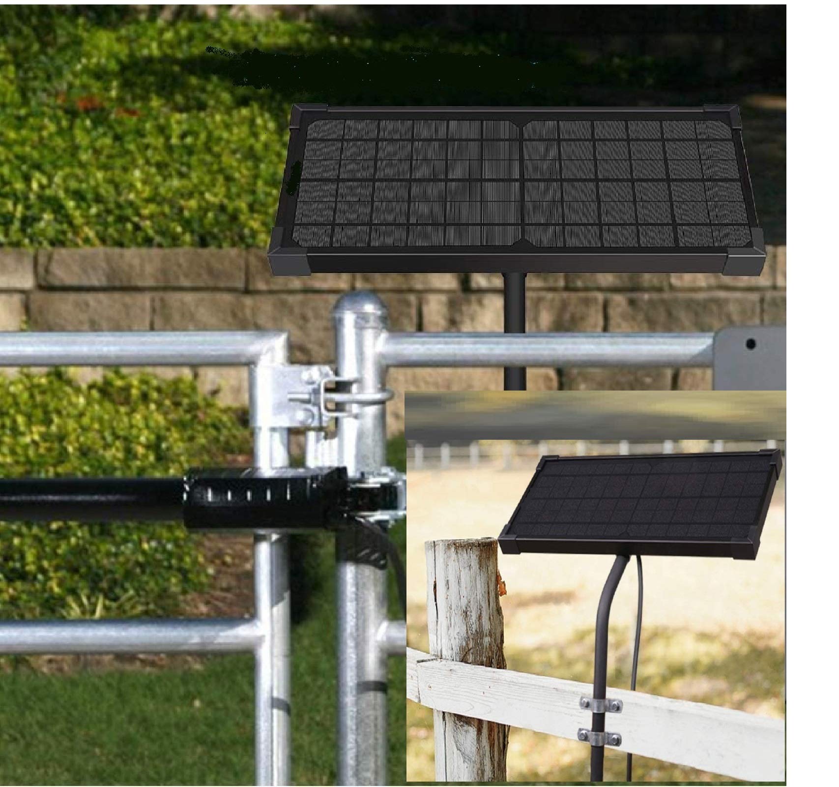 Solar Panel Mounting Brackets - Adjustable Tubular Pole Support for 5W to 40W Solar Panels | Perfect for RV, Boat & Off-Grid Solar Systems