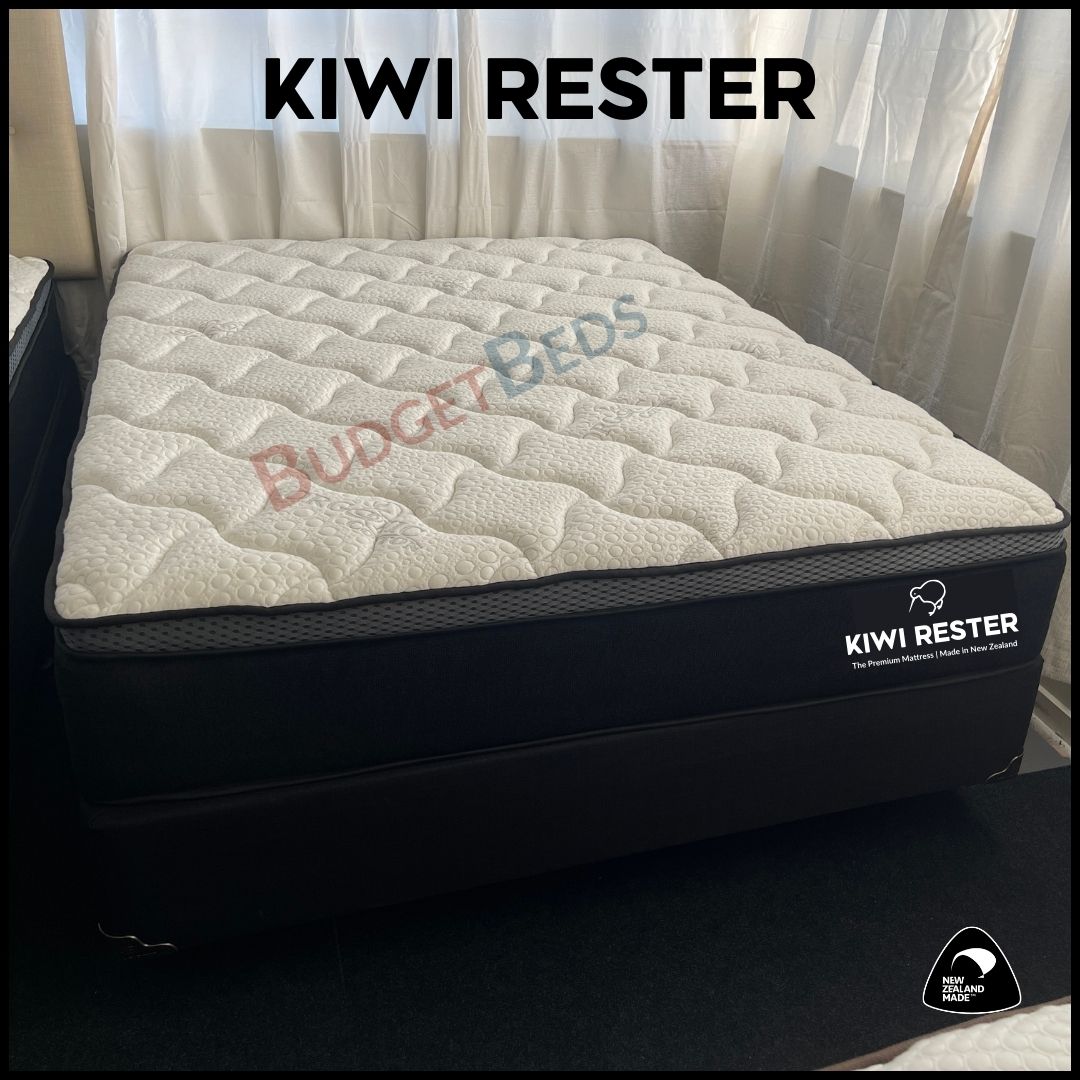 Premium Kiwi Rester EURO TOP Mattress - New Zealand Made, Luxury Comfort for Bedroom & Guest Room - Perfect for Back Pain Relief & Restful Sleep