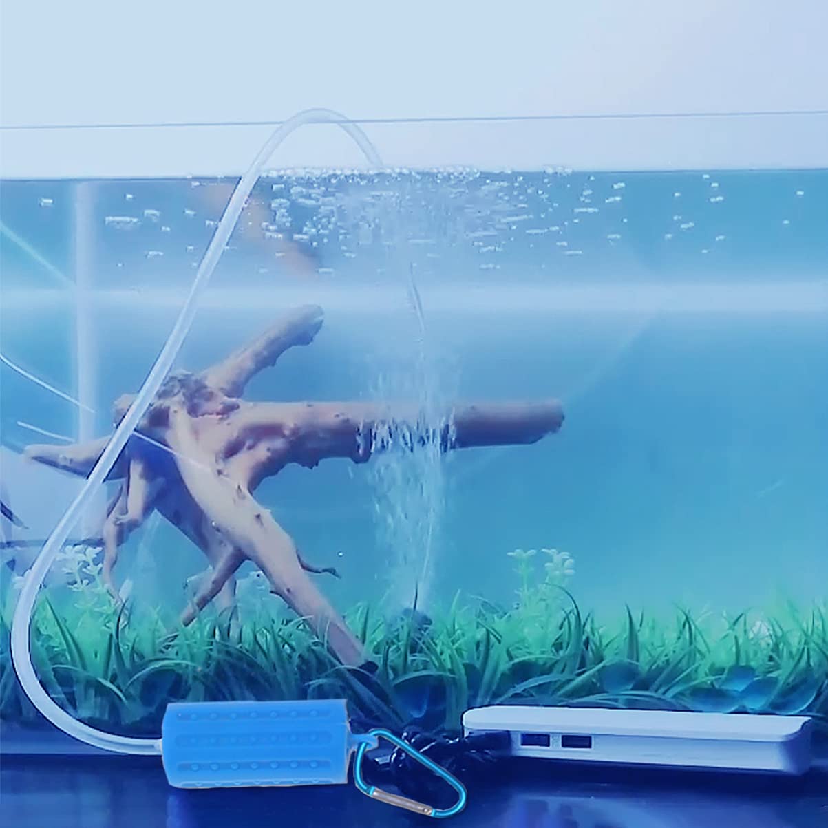 Silent Portable Oxygen Pump for Aquarium - Mini Fish Tank Air Pump for Fishing & Fountain