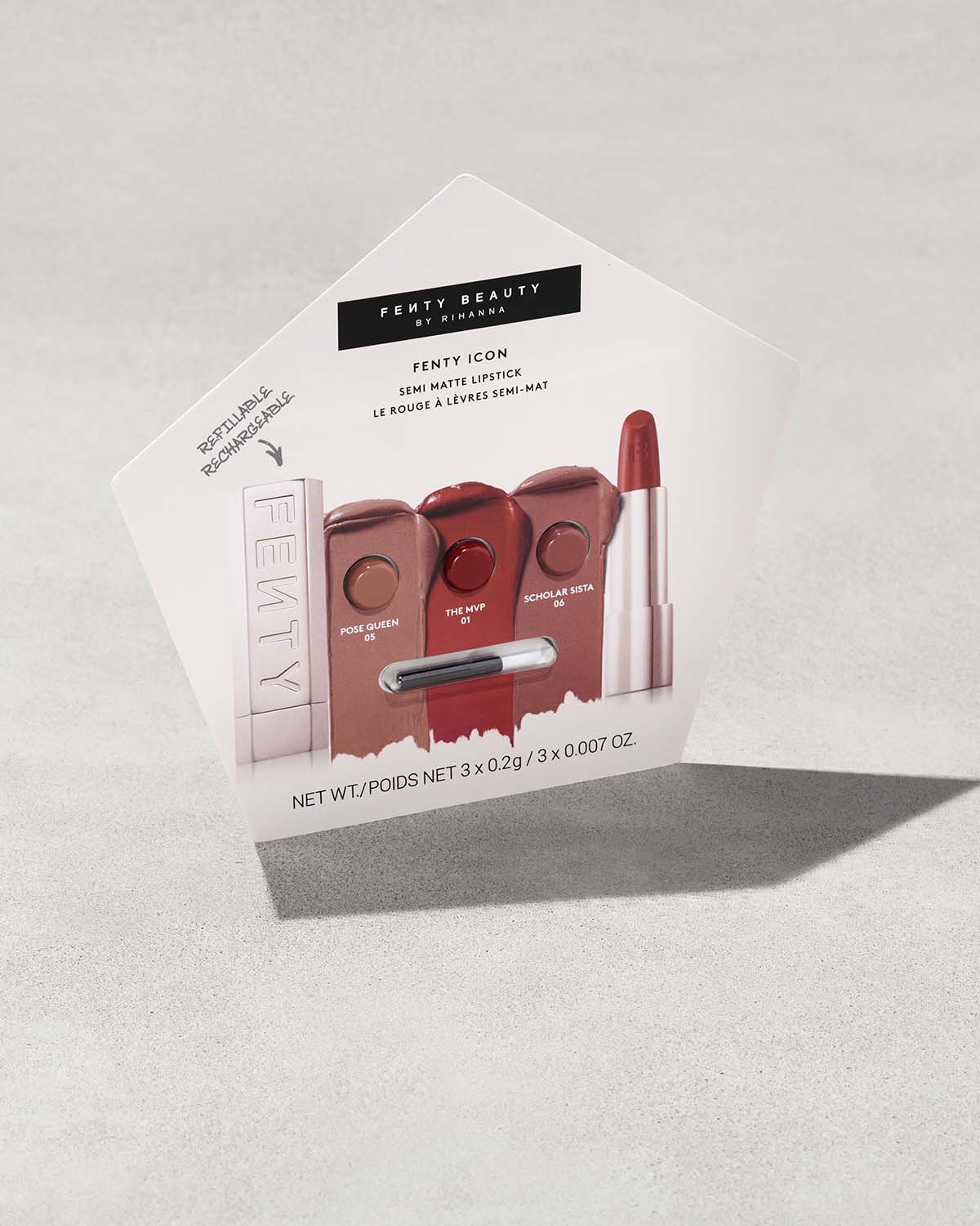 Fenty Icon Lipstick Sample - Long Lasting Matte Lipstick, Vegan & Cruelty-Free - Perfect for Parties, Dates & Everyday Wear