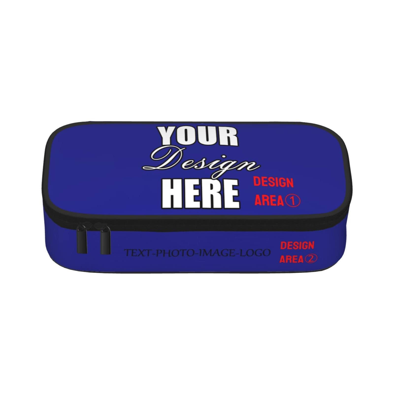 Custom Pencil Case with Logo - Personalized Travel Pouch for School & Cosmetics