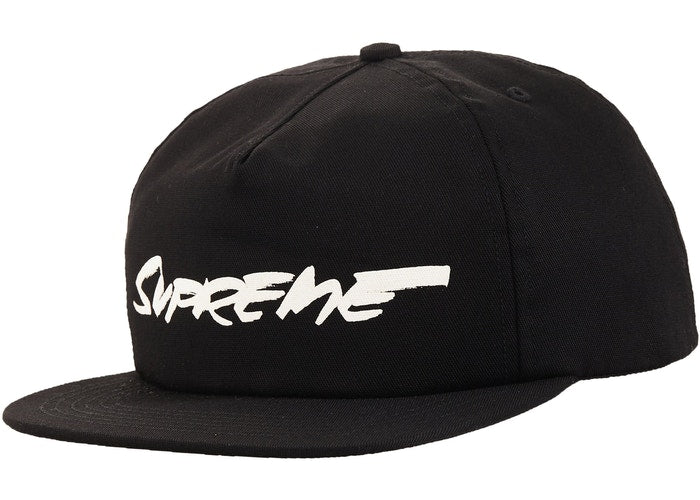 Supreme Futura Logo 5-Panel Black Snapback Hat - Stylish Streetwear Cap for Men & Women - Perfect for Urban Fashion, Skateboarding & Hip-Hop Style