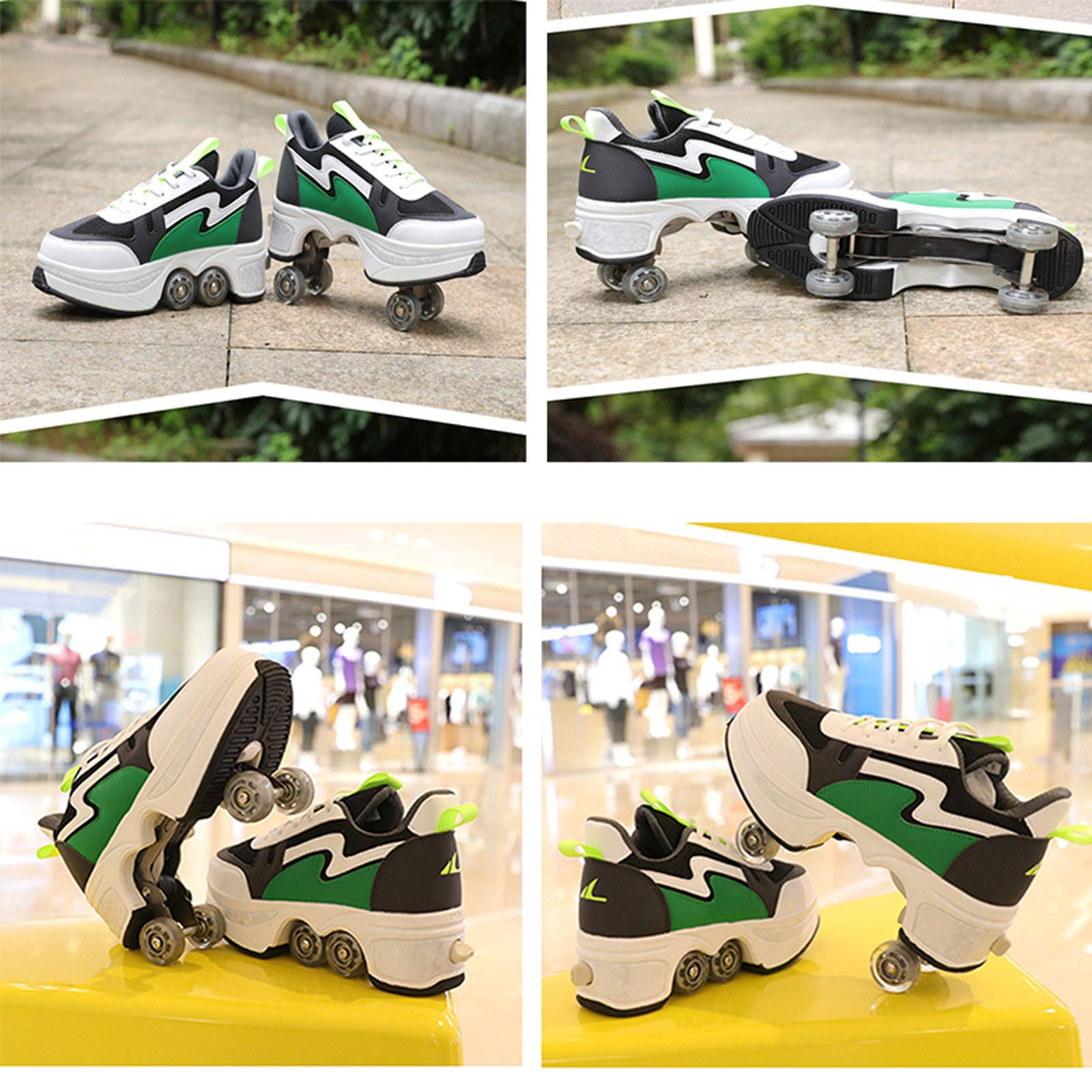 Women's Roller Skates for Adults - Outdoor Quad Roller Shoes with Wheels | Perfect for Fitness, Recreation & Roller Rinks