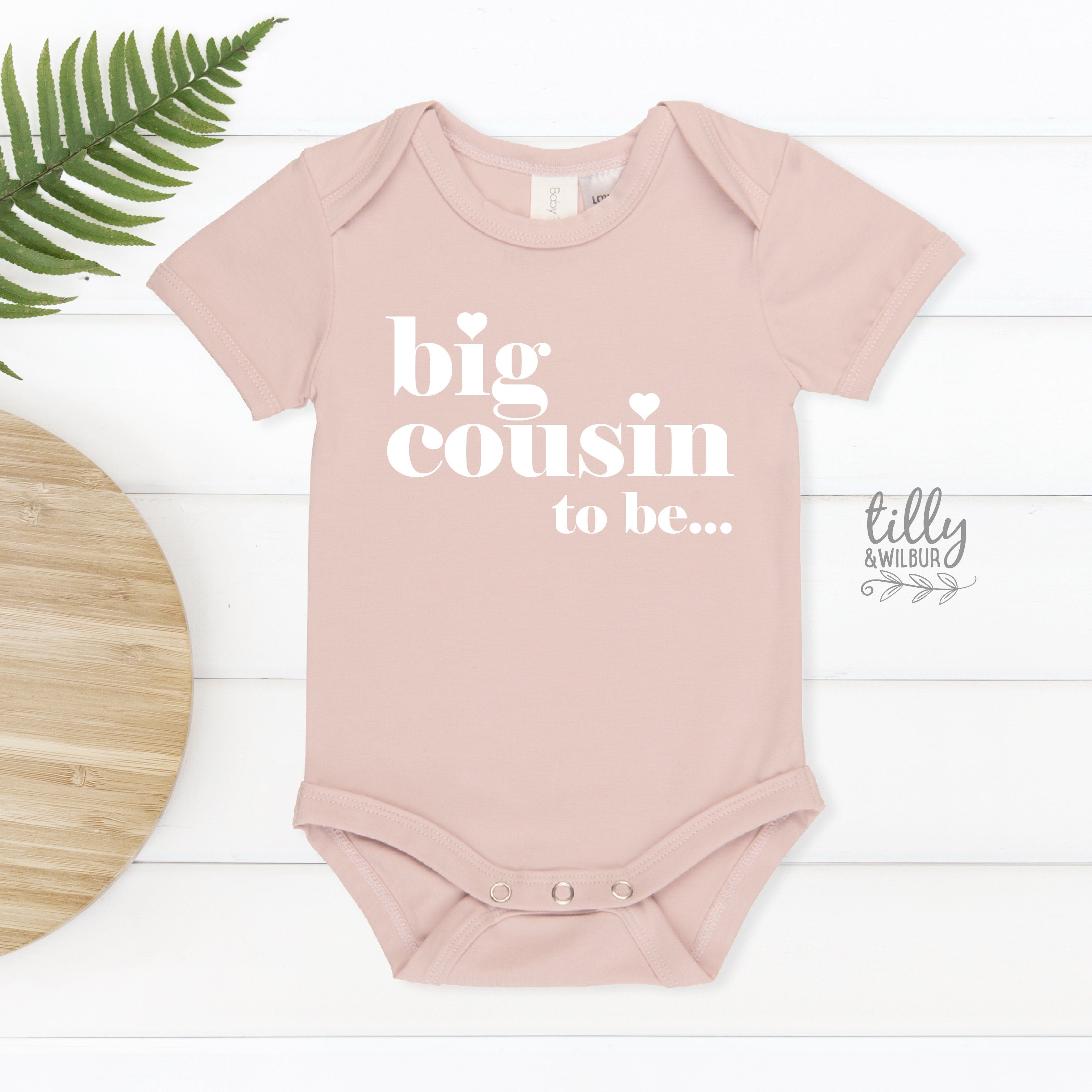 Big Cousin Baby Bodysuit - Soft Cotton Onesie for Newborns & Infants - Perfect for Family Photos & Sibling Bonding Moments