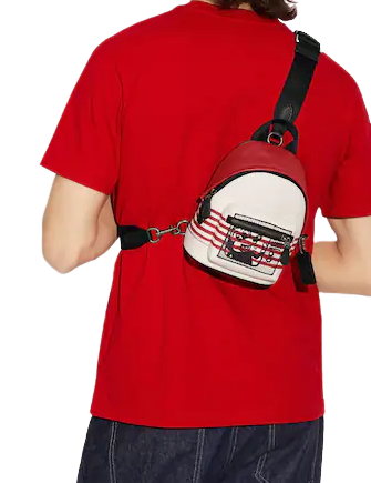 Coach Disney Mickey Mouse X Keith Haring Small West Backpack Crossbody Bag - Stylish Mini Backpack for Women, Trendy Disney Collection for Daily Use, Travel & Shopping