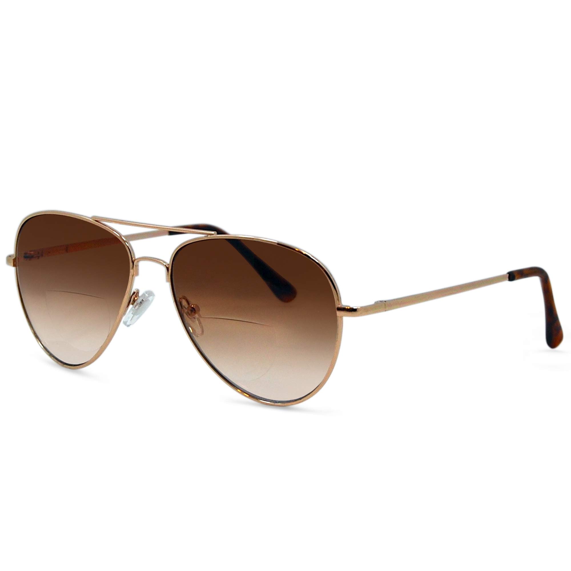 Stylish C.Moore Bifocal Aviator Sunglasses for Women & Men - UV Protection Reading Glasses for Driving, Outdoor Activities & Fashion Accessories