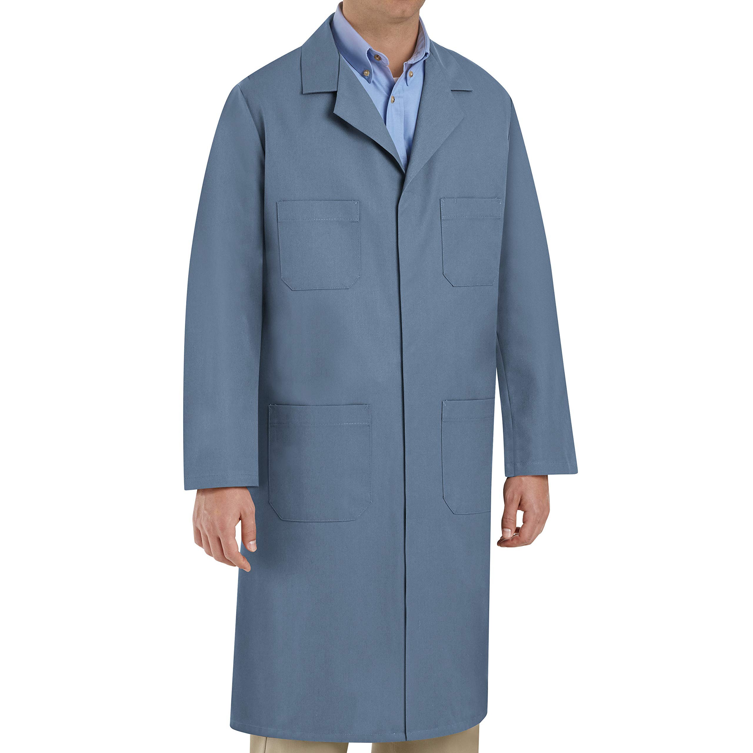 Red Kap Men's Shop Coat - Durable Workwear for Mechanics & Craftsmen | Heavy-Duty Cotton Coverall for Auto Repair, Woodworking & Industrial Use