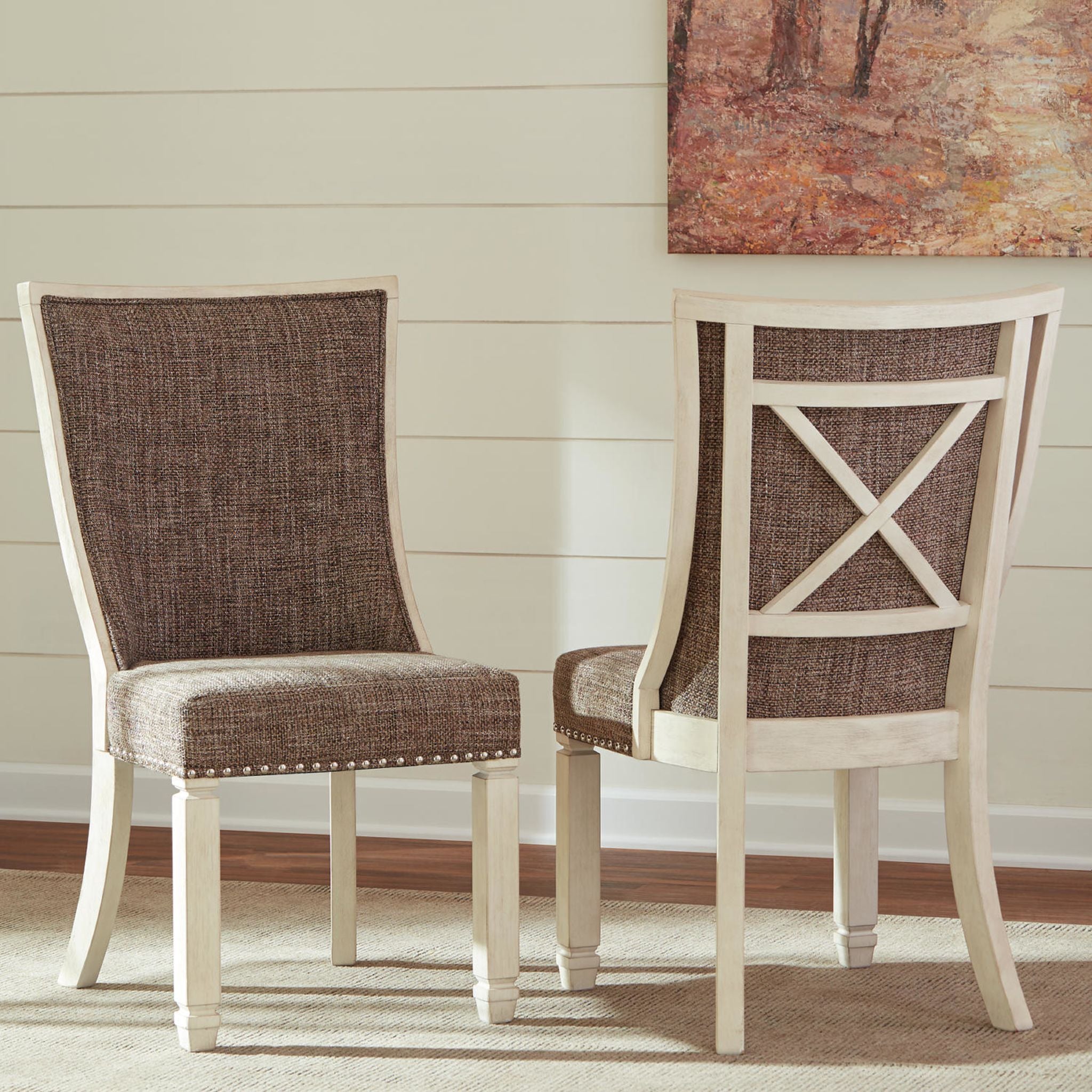 Bolanburg Two-Tone Side Chair (D647-02) - Modern Dining Room & Kitchen Accent Chair for Home & Office