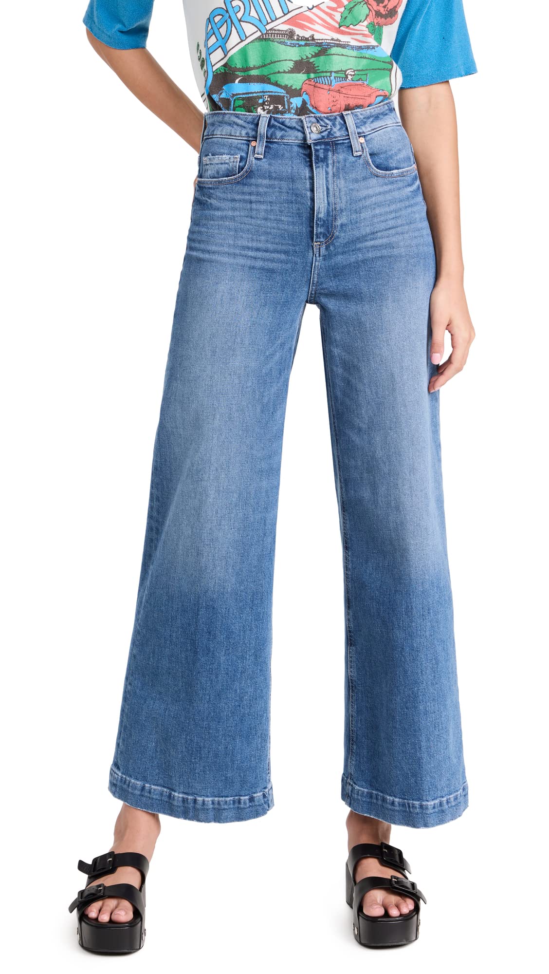 PAIGE Women's Harper Roadhouse Jeans - High Waist Skinny Denim Pants for Everyday Wear | Perfect for Work, Casual Outings & Date Nights