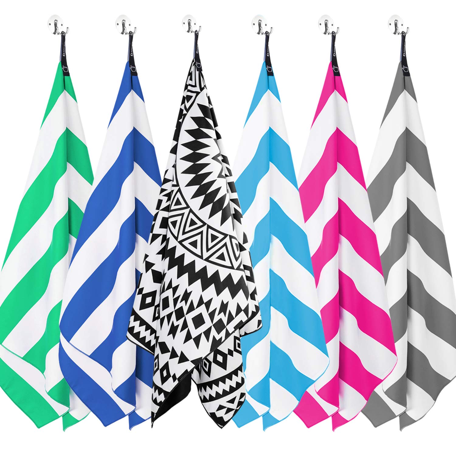**DARCHEN Oversized Microfiber Beach Towel - Quick Dry, Sand-Free, Lightweight (XL 70x35