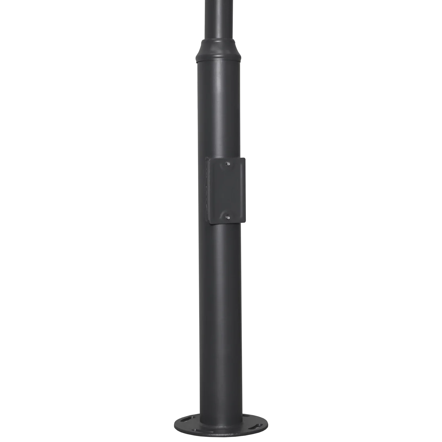 3.5m Dark Gray Camera Mast, Galvanized Steel Lightning Rod - Perfect for Outdoor Security Cameras, Surveillance Systems & Weather Monitoring
