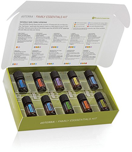 doTERRA Family Essential Kit - 100% Pure Essential Oils Set for Home, Wellness & Aromatherapy | Perfect for Diffusers, Massage & Stress Relief