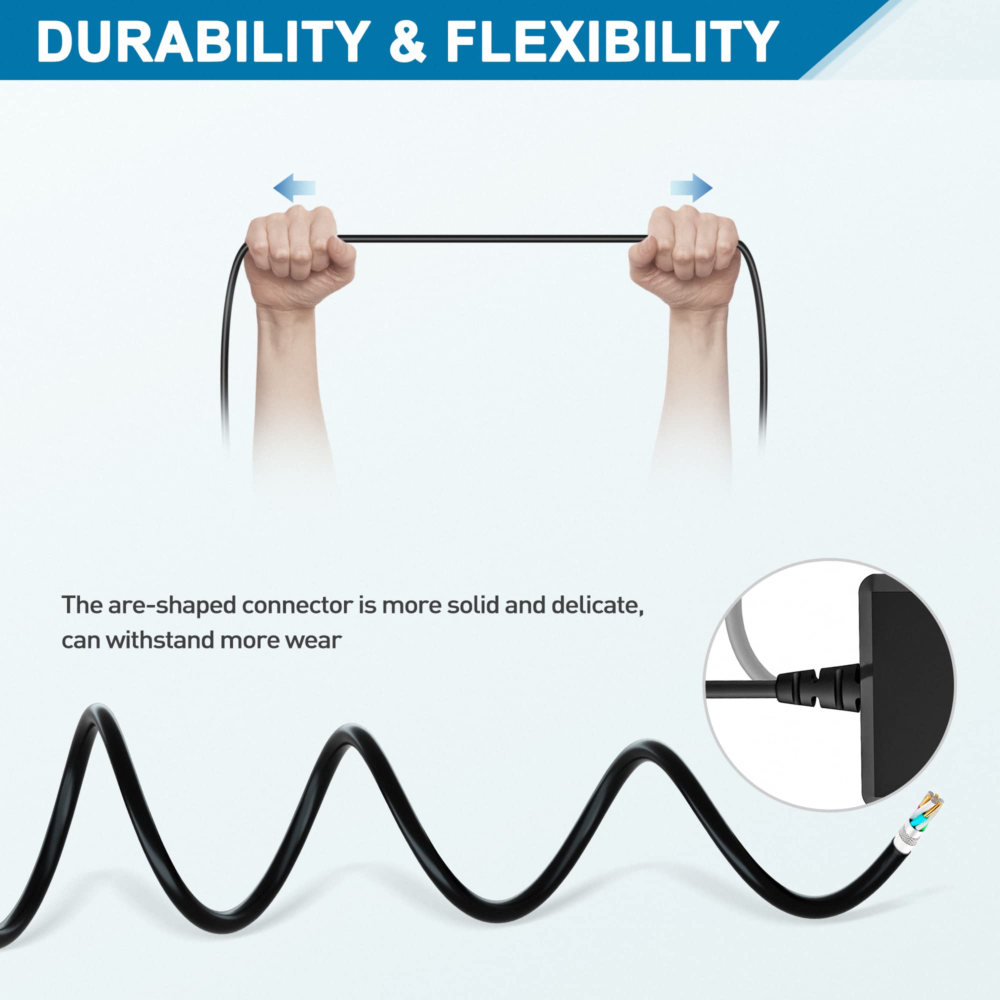 PwrON 6.6 FT Long 5V AC to DC Power Adapter Charger for Symbol LS4278 Cordless Wireless USB Bluetooth Barcode Scanner - Perfect for Retail, Warehouse & Inventory Management
