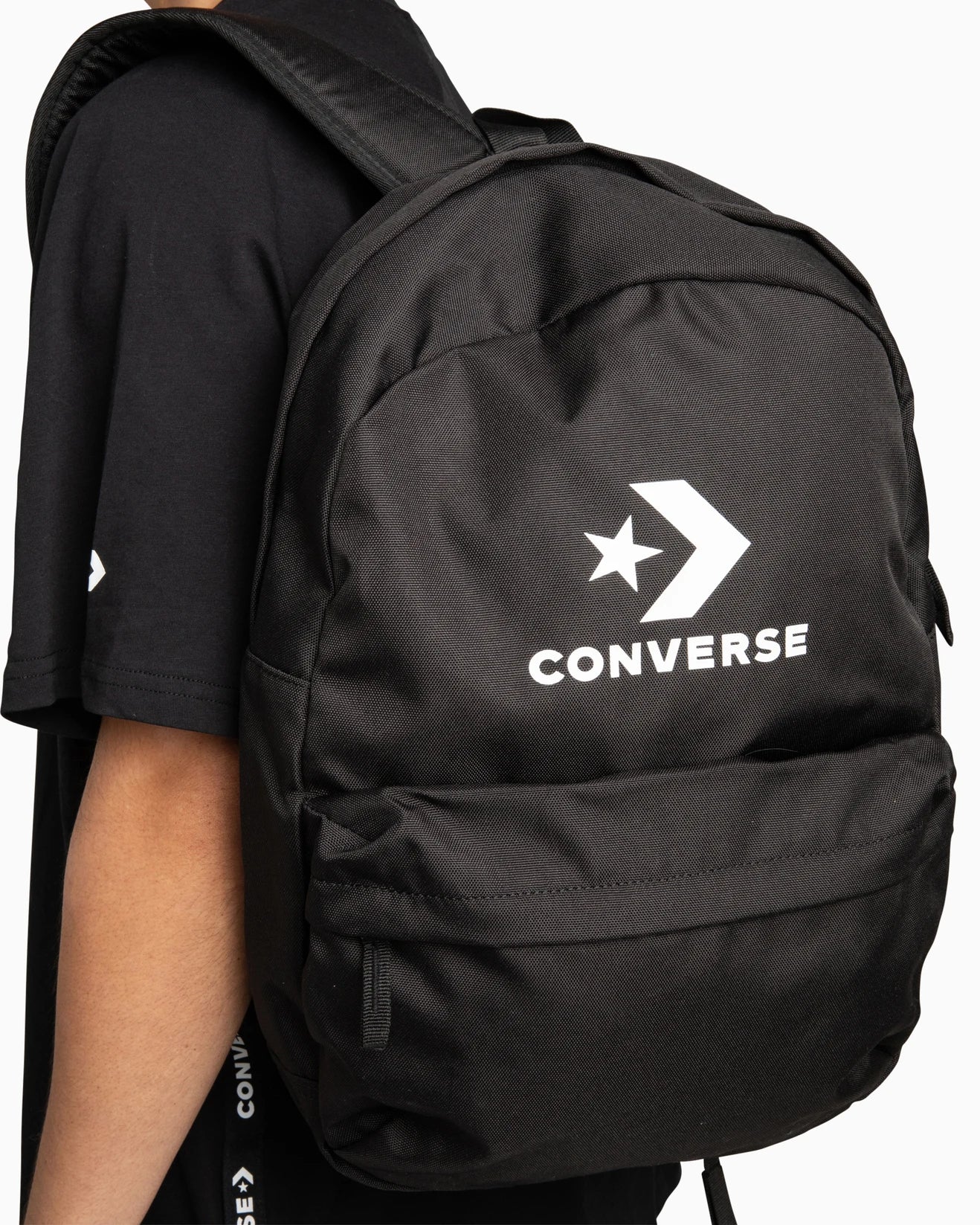 Converse Speed 3 Logo Black Backpack - Stylish School & Travel Backpack for Men & Women | Perfect for College, Work & Outdoor Adventures